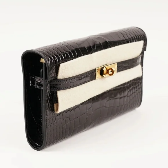Hermes Black alligator Clutch - Picture 4 of 9